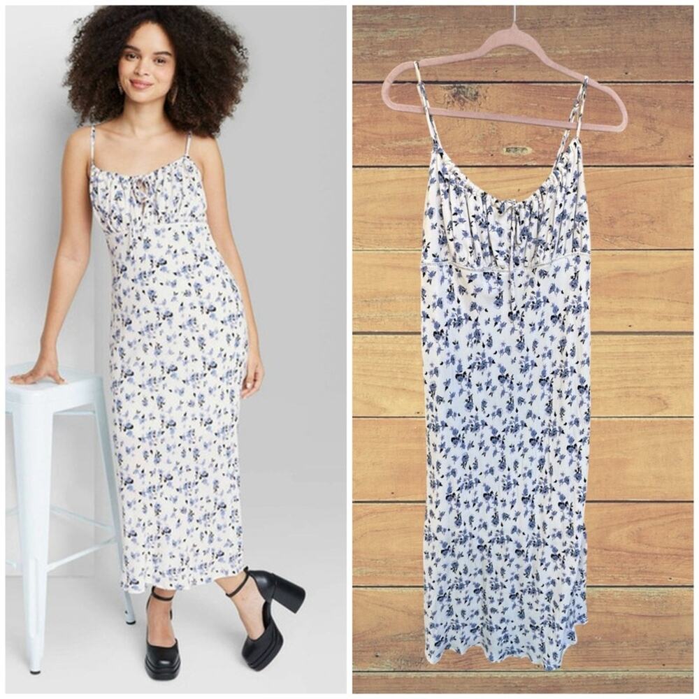 Wild Fable Floral Sleeveless Floral Midi Dress, XL